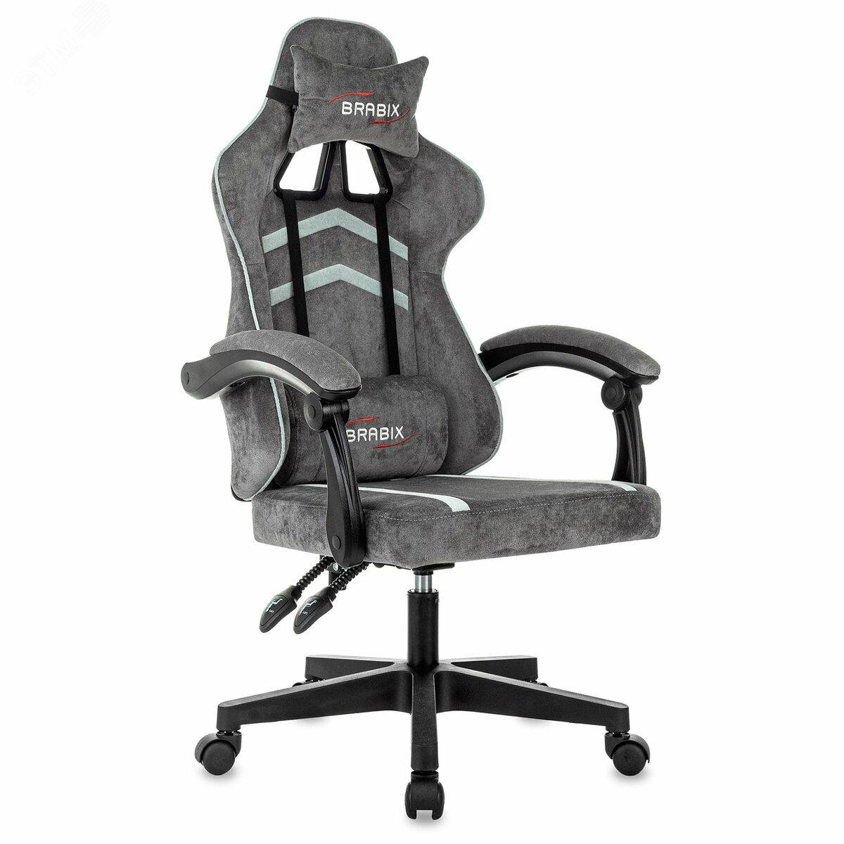 Изображение товара Кресло компьютерное BRABIX Shooter GM-123 с подушками и тканью