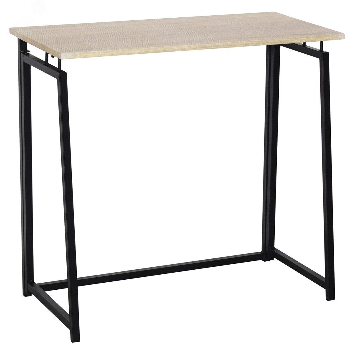 Изображение товара Стол на металлокаркасе BRABIX LOFT CD-001 (800 х 440 х 740), складной, цвет дуб натуральный, 641211 (шт)