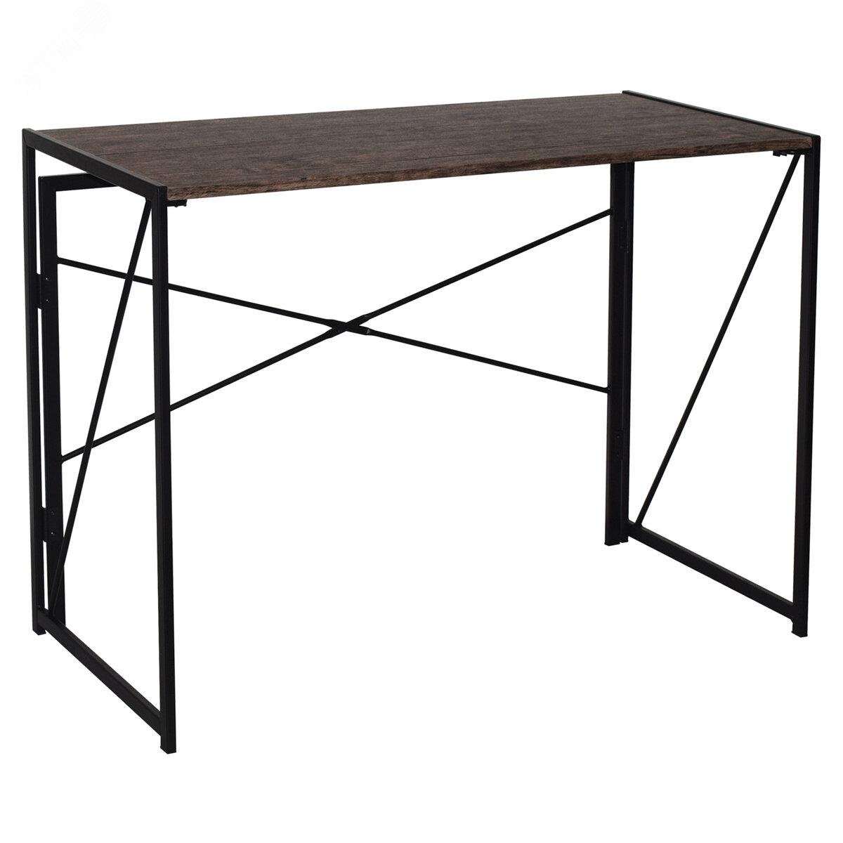 Изображение товара Стол на металлокаркасе BRABIX LOFT CD-002 (1000 х 500 х 750), складной, цвет морёный дуб, 641212 (шт)