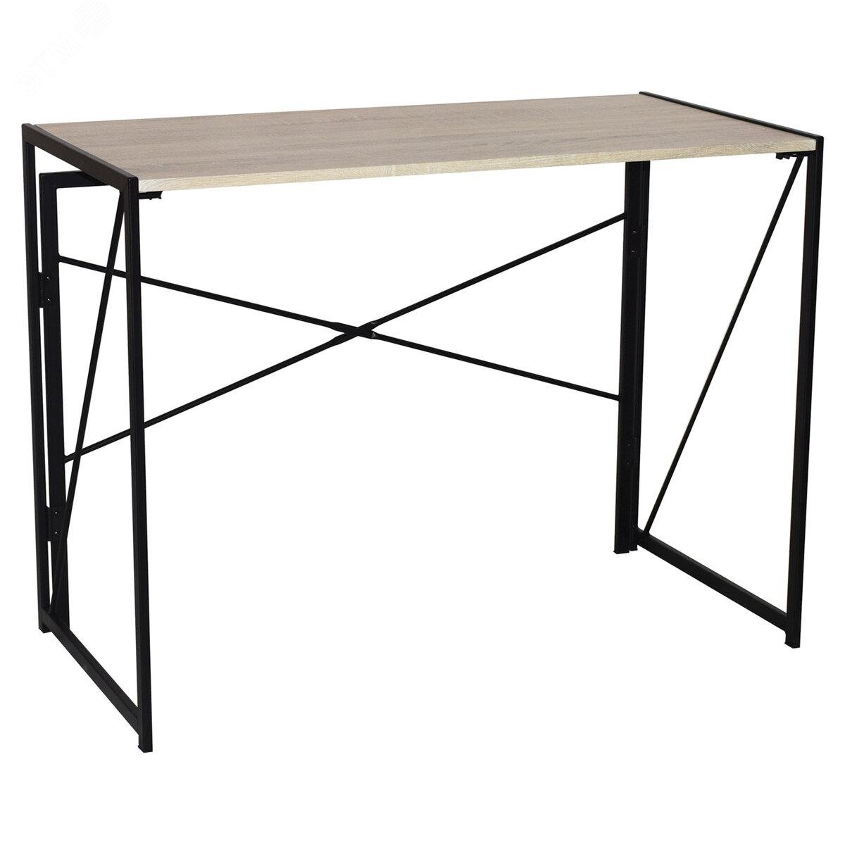 Изображение товара Стол на металлокаркасе BRABIX LOFT CD-002 (1000 х 500 х 750), складной, цвет дуб натуральный,641214 (шт)