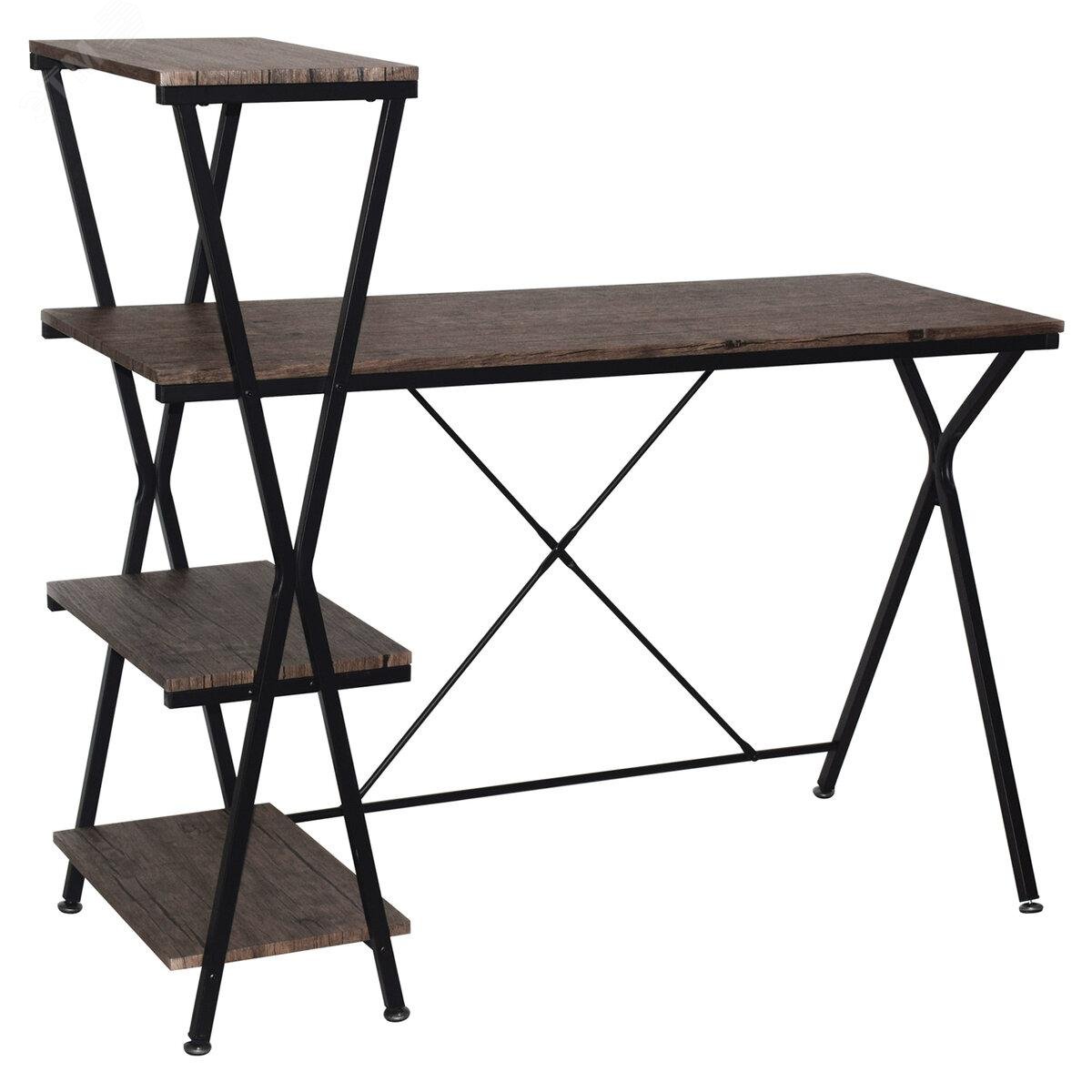 Изображение товара Стол на металлокаркасе BRABIX LOFT CD-004 1200х535х1110 мм с 3 полками