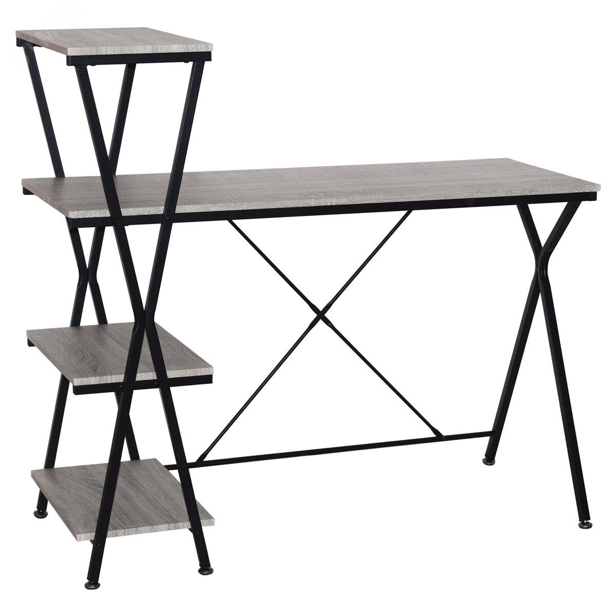 Изображение товара Стол на металлокаркасе BRABIX LOFT CD-004 1200х535х1110 мм с 3 полками