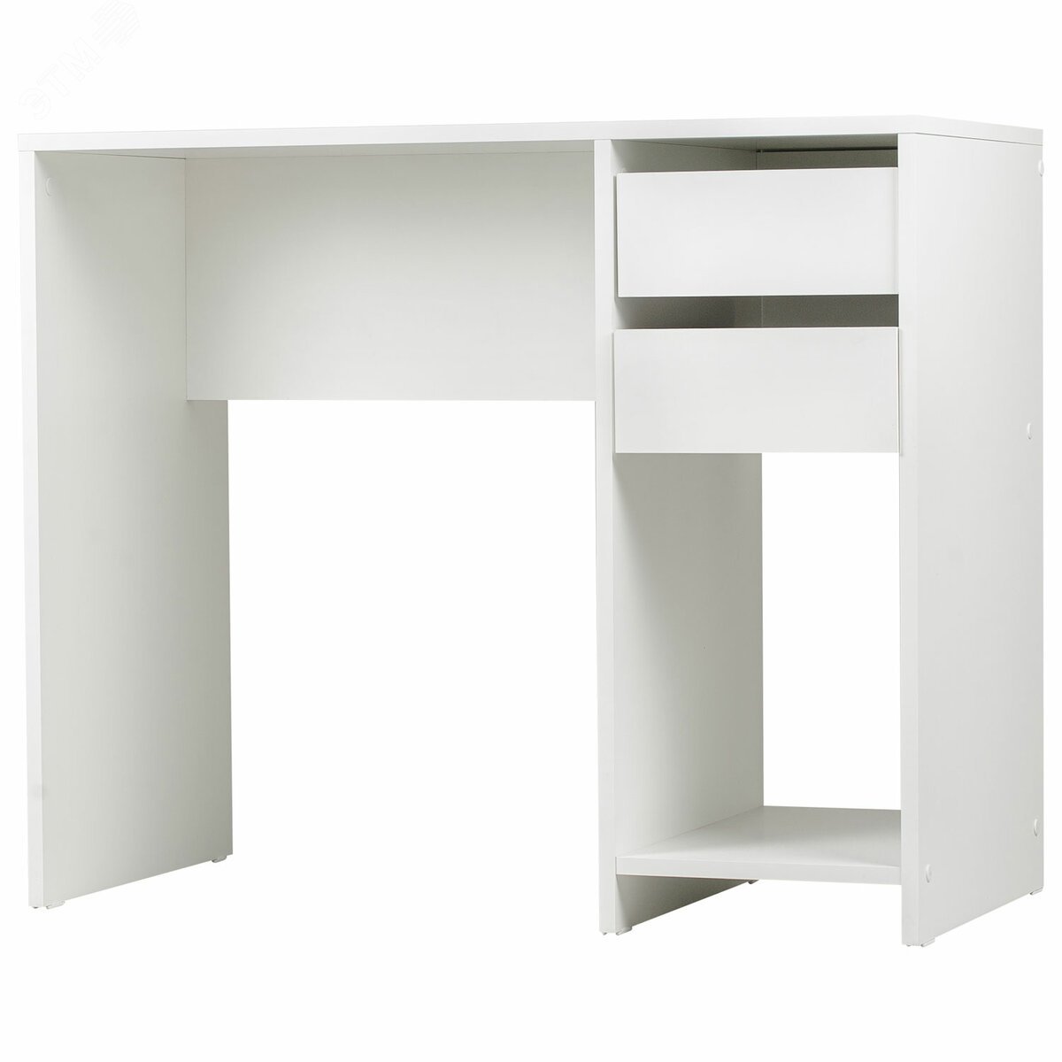 Изображение товара Стол письменный/компьютерный BRABIX Scandi CD-017 (ш900 х г450 х в750мм), 2 ящика, белый, 641894 (шт)