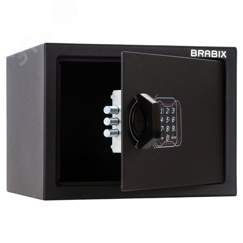 Изображение товара Сейф мебельный BRABIX SF-230EL (в230 х ш310 х г250мм), электронный замок, черный, 291147 (шт)