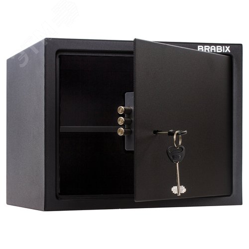 Изображение товара Сейф мебельный BRABIX SF-280KL (в280 х ш350 х г300мм), ключевой замок, черный, 291148 (шт)