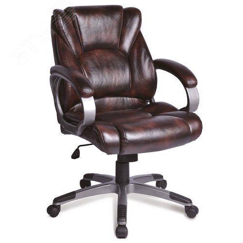 Изображение товара Кресло офисное BRABIX Eldorado EX-504, экокожа, коричневое, 530875 (шт)