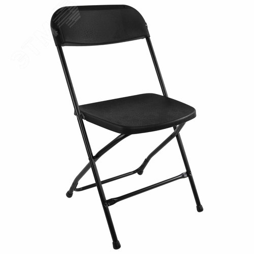 Изображение товара Стул складной BRABIX Golf CF-002, черный каркас, пластик черный, 531563 (шт)