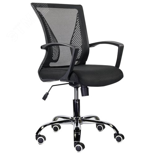 Изображение товара Кресло BRABIX Wings MG-304, пластик черный, хром, сетка, черное E-11, 532016 (шт)