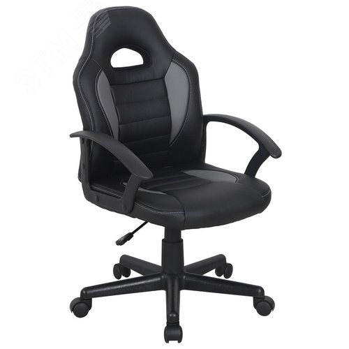 Изображение товара Кресло компьютерное BRABIX Spark GM-201, экокожа, черное/серое, 532504 (шт)