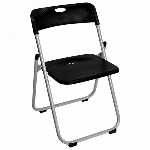 Изображение товара Стул складной BRABIX Golf Lite CF-017, серебристый каркас, пластик чёрный, 532895 (шт)