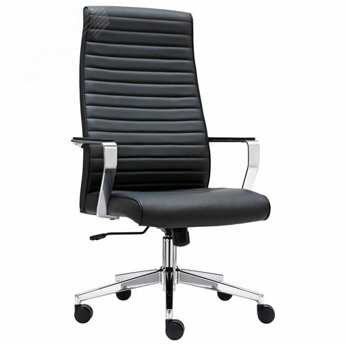 Изображение товара Кресло BRABIX PREMIUM Solo EX-730, алюминий, хром, экокожа, черное, 532936 (шт)