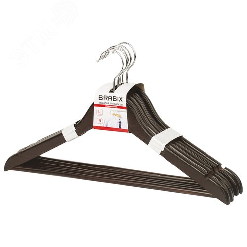 Изображение товара Вешалки-плечики размер 48-50, комплект 5 шт (шт)