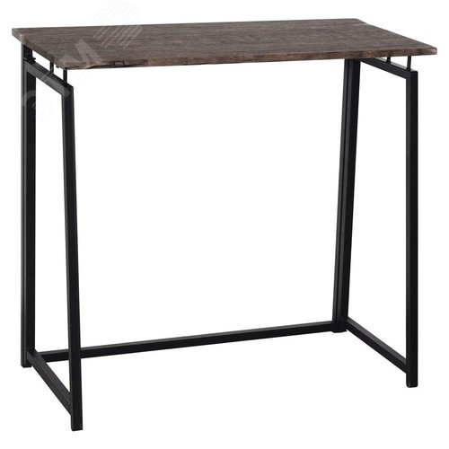 Изображение товара Стол на металлокаркасе BRABIX LOFT CD-001 (800 х 440 х 740), складной, цвет морёный дуб, 641209 (шт)