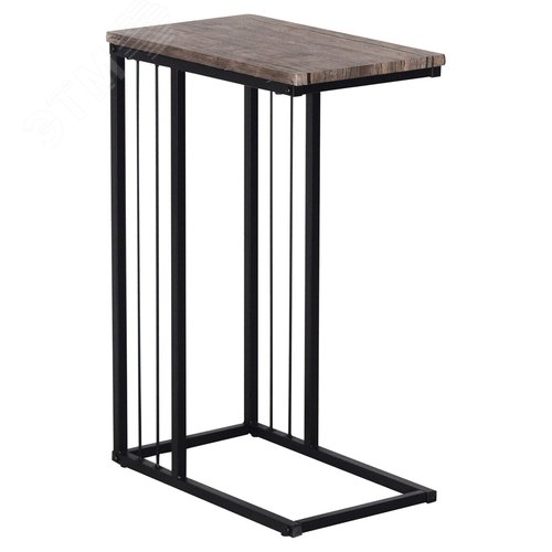 Изображение товара Стол журнальный на металлокаркасе BRABIX LOFT CT-002 (450 х 250 х 630), цвет морёный дуб, 641861 (шт)