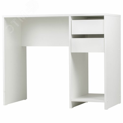 Изображение товара Стол письменный/компьютерный BRABIX Scandi CD-017 (ш900 х г450 х в750мм), 2 ящика, белый, 641894 (шт)