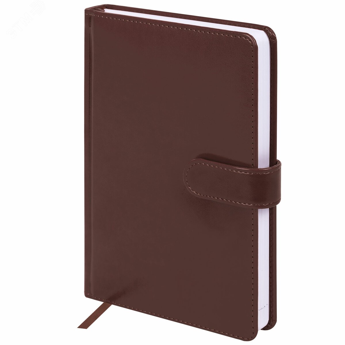 Изображение товара Ежедневник недатированный А5 148 х 218 мм Ritter под кожу, 160 л, коричневый (шт)