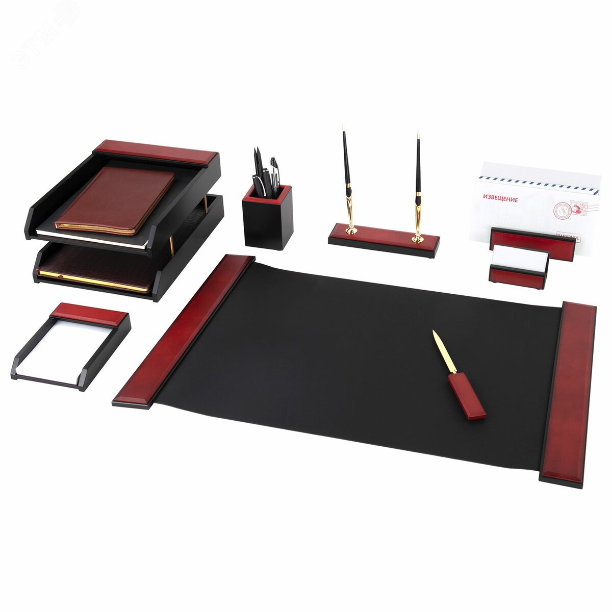 Изображение товара Настольный набор GALANT Sirius из дерева 8 предметов стильное решение