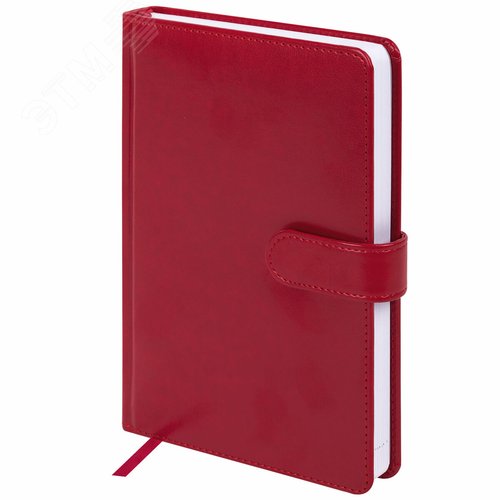 Изображение товара Ежедневник недатированный А5 148 х 218 мм Ritter под кожу, 160 л, красный (шт)