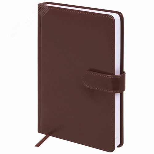 Изображение товара Ежедневник недатированный А5 148 х 218 мм Ritter под кожу, 160 л, коричневый (шт)