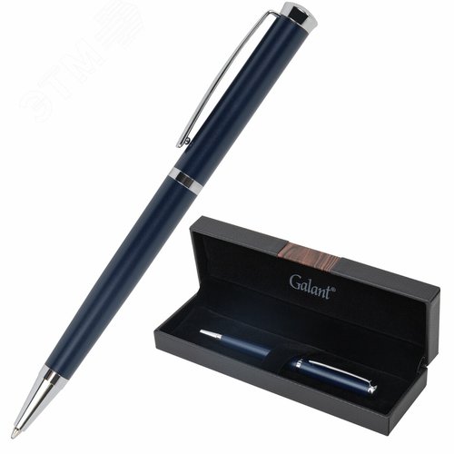 Изображение товара Ручка подарочная шариковая RICARDO, корпус синий, детали серебро, узел 0,7 мм (шт)