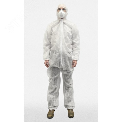 Изображение товара Комбинезон защитный нетканый , ПРОФИ/1 шт. в индивидуальной упаковке Fiberon (шт)