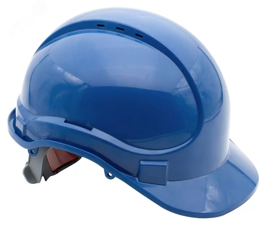 Изображение товара "Каска защитная, модель ""Ай-Прайм Классик"" К-063, цвет синий, с двухточечным подбородочным ремнем, арт. РП-02 " (шт)