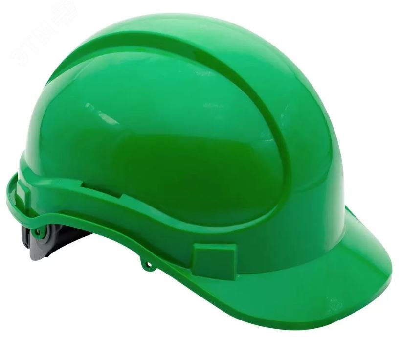 Изображение товара Каска Ай-Прайм Энерго К-064 зелёная с двухточечным ремнем