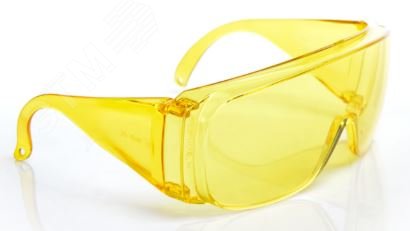 Изображение товара Очки открытые линза без покрытия желтая линза (шт)
