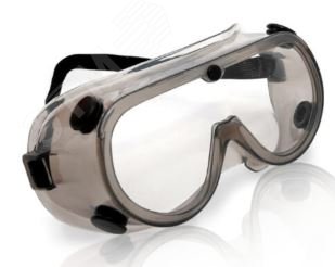 Изображение товара Очки закрытые с непрямой вентиляцией без покрытия (упак)