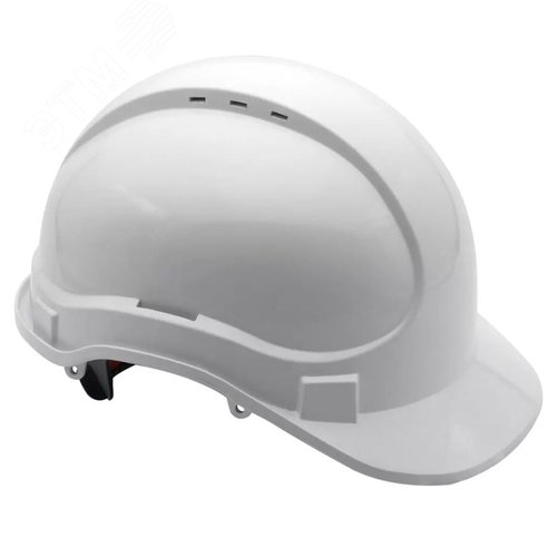 Изображение товара "Каска защитная, модель ""Ай-Прайм Классик"" К-063, цвет белый, с двухточечным подбородочным ремнем, арт. РП-02 " (шт)
