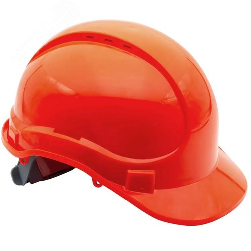 Изображение товара "Каска защитная, модель ""Ай-Прайм Классик"" К-063, цвет оранжевый, с двухточечным подбородочным ремнем, арт. РП-02 " (шт)