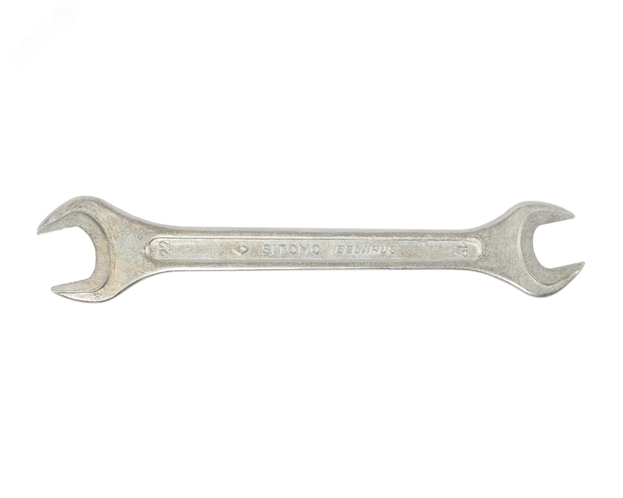 Изображение товара Ключ гаечный рожковый двусторонний 19x22 оцинкованный (шт)