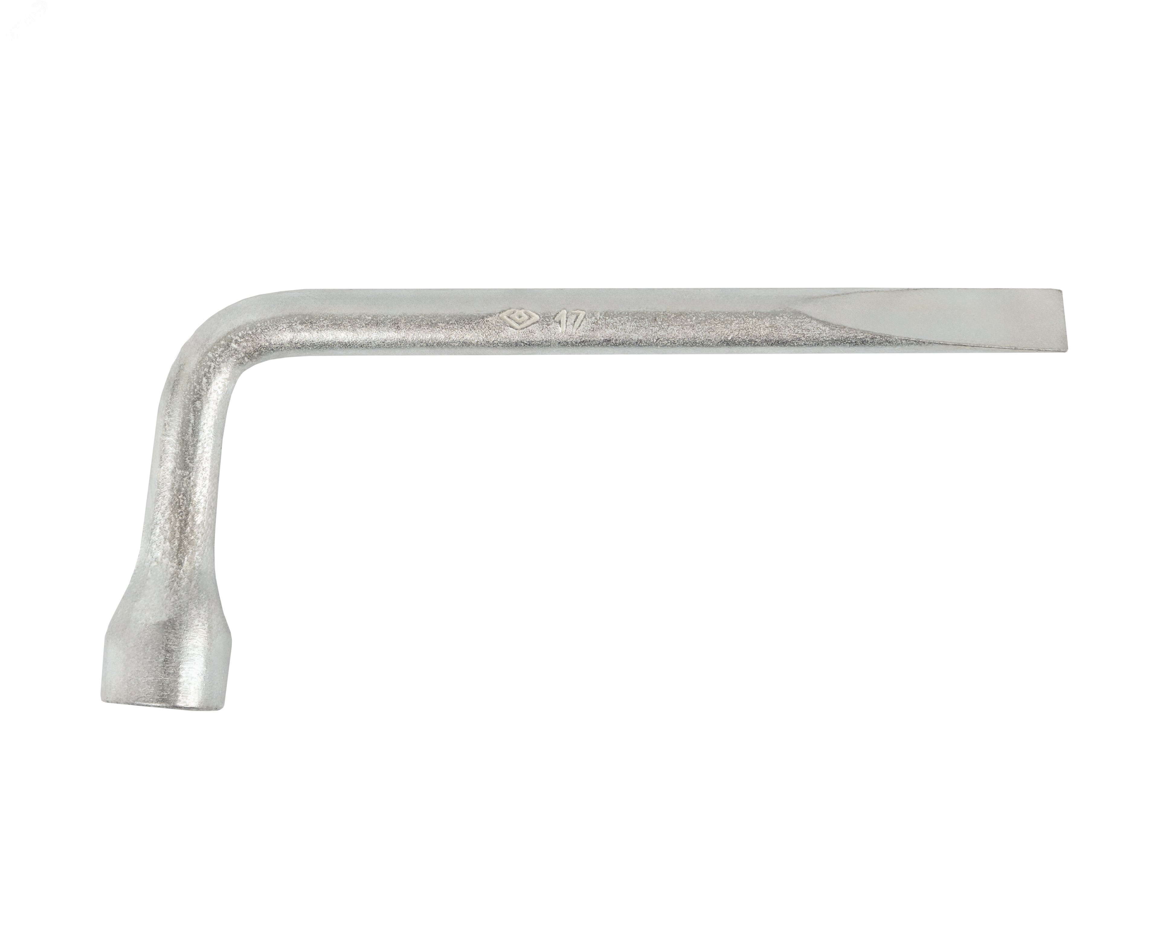 Изображение товара Ключ торцовый внутренний шестигранный 17 изогнутый с лопаткой оцинкованный