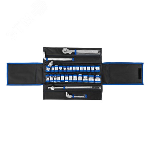 Изображение товара Набор головок (торцевых ключей) ''НТК-10'' оцинкованный ПВХ футляр (с мет.планк.) (шт)