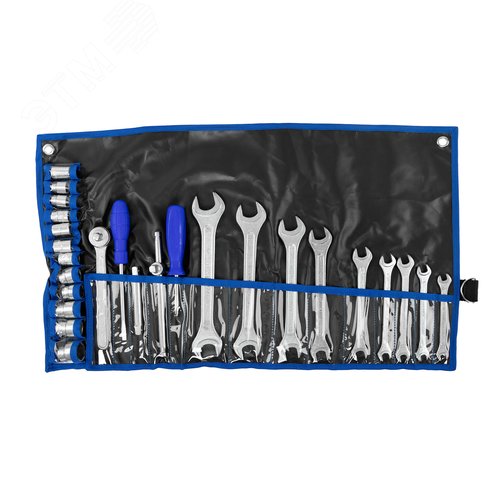 Изображение товара Набор головок (торцевых ключей) ''НТК-8'' оцинкованный ПВХ футляр (с мет.планк.) (шт)