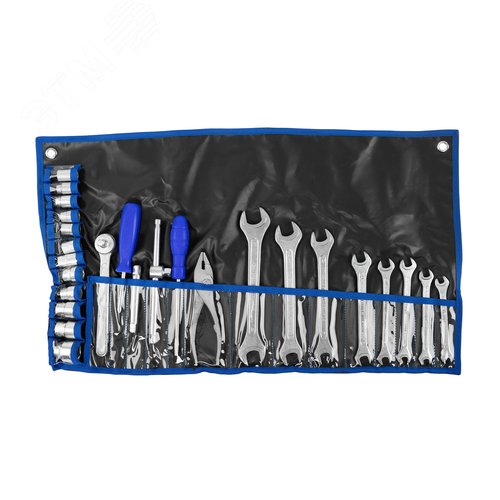 Изображение товара Набор головок (торцевых ключей) ''НТК-21'' оцинк. ПВХ футляр (с мет.планк.) (шт)