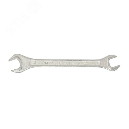 Изображение товара Ключ гаечный рожковый двусторонний 12x14 оцинкованный (шт)