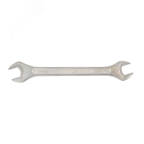 Изображение товара Ключ гаечный рожковый двусторонний 13x14 оцинкованный (шт)