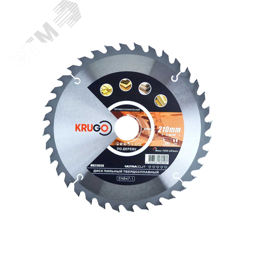 Изображение товара Пильный диск 210 x 2.4/1.6 x 36T x 30mm KRUGO (шт)