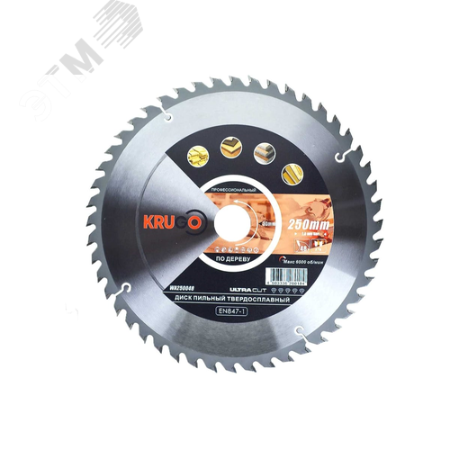 Изображение товара Пильный диск 250 x 2.6/1.8 x 48T x 30mm KRUGO (шт)