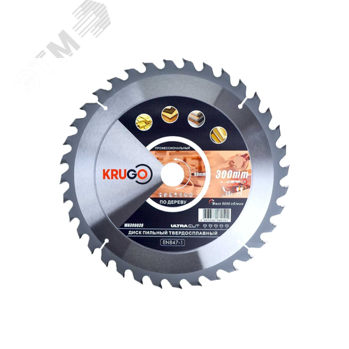 Изображение товара Пильный диск 300 x 3.2/2.2 x 36T x 30mm KRUGO (шт)