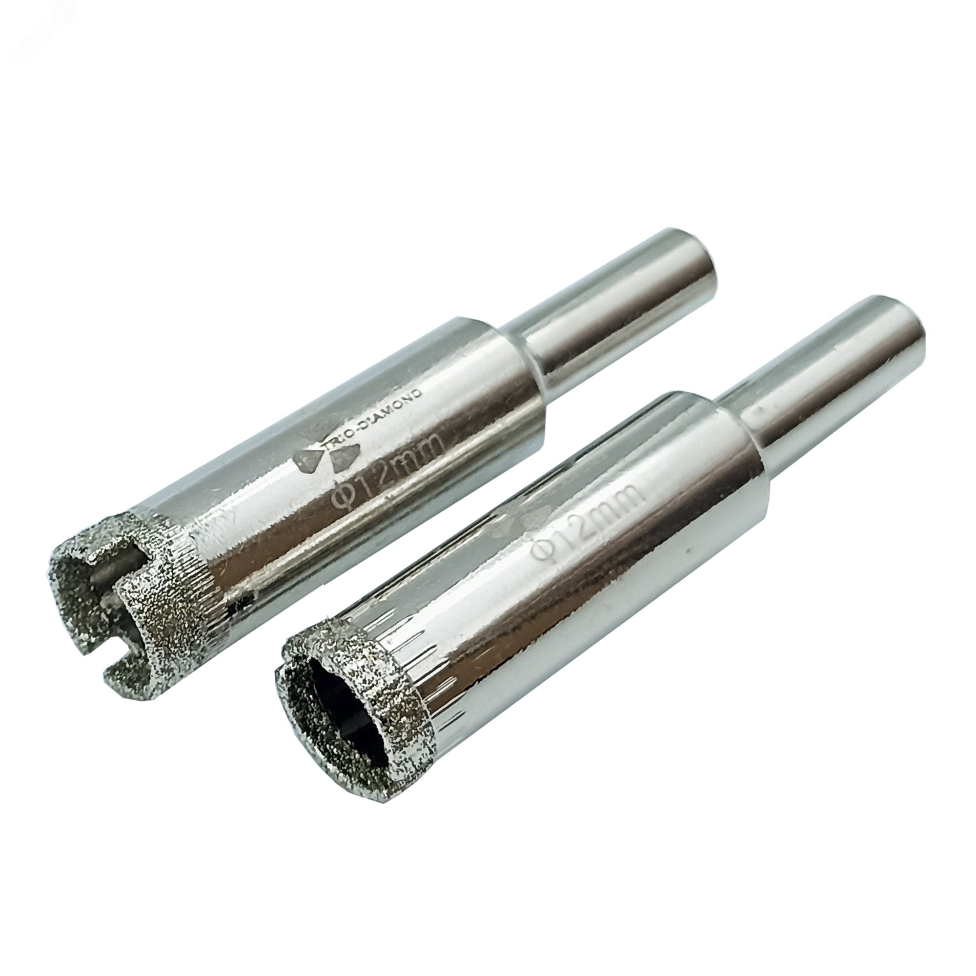 Изображение товара Коронка алмазная 12 мм TRIO-DIAMOND комплект из 2 штук для плитки и стекла