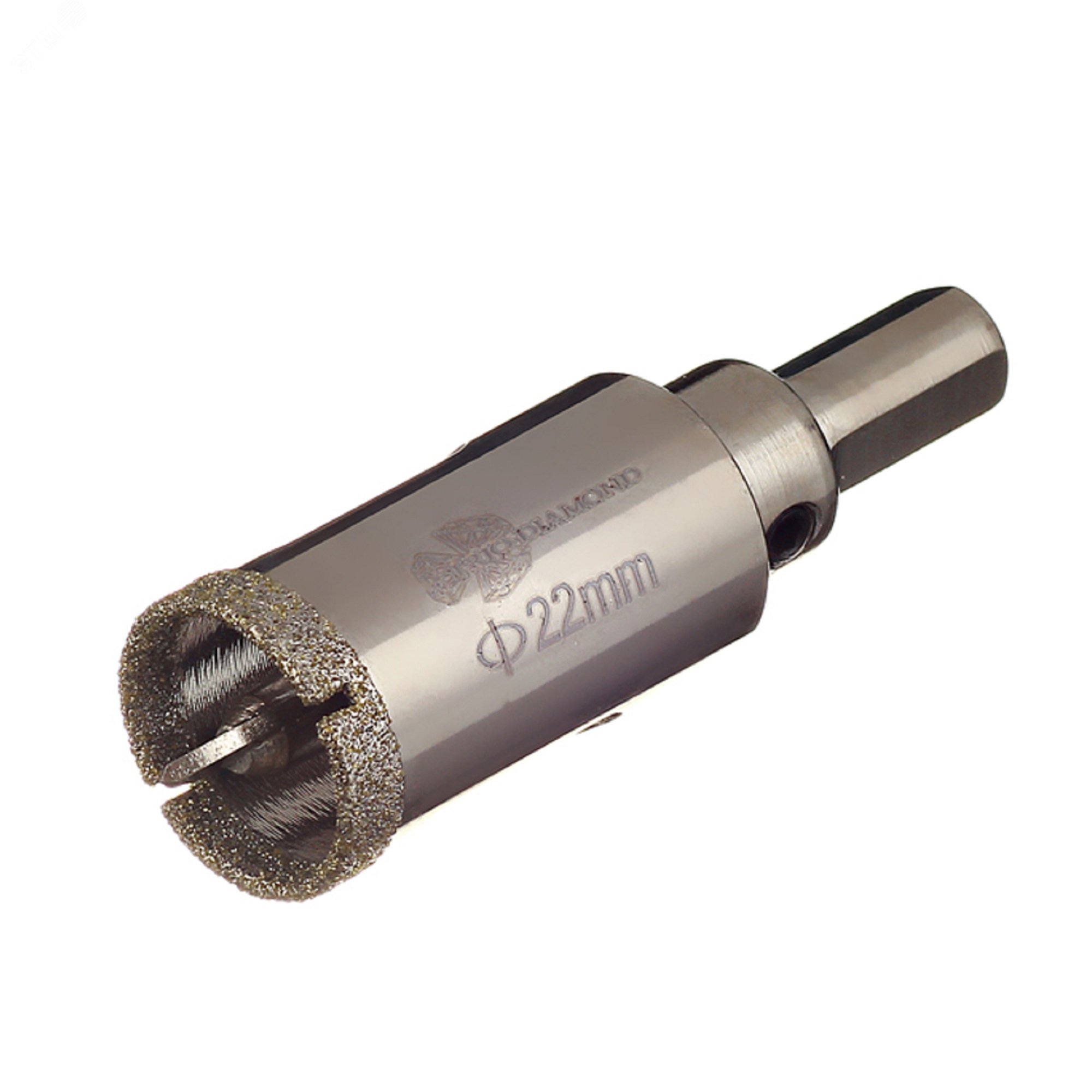 Изображение товара Коронка алмазная с центрирующим сверлом 22 мм для плитки и стекла