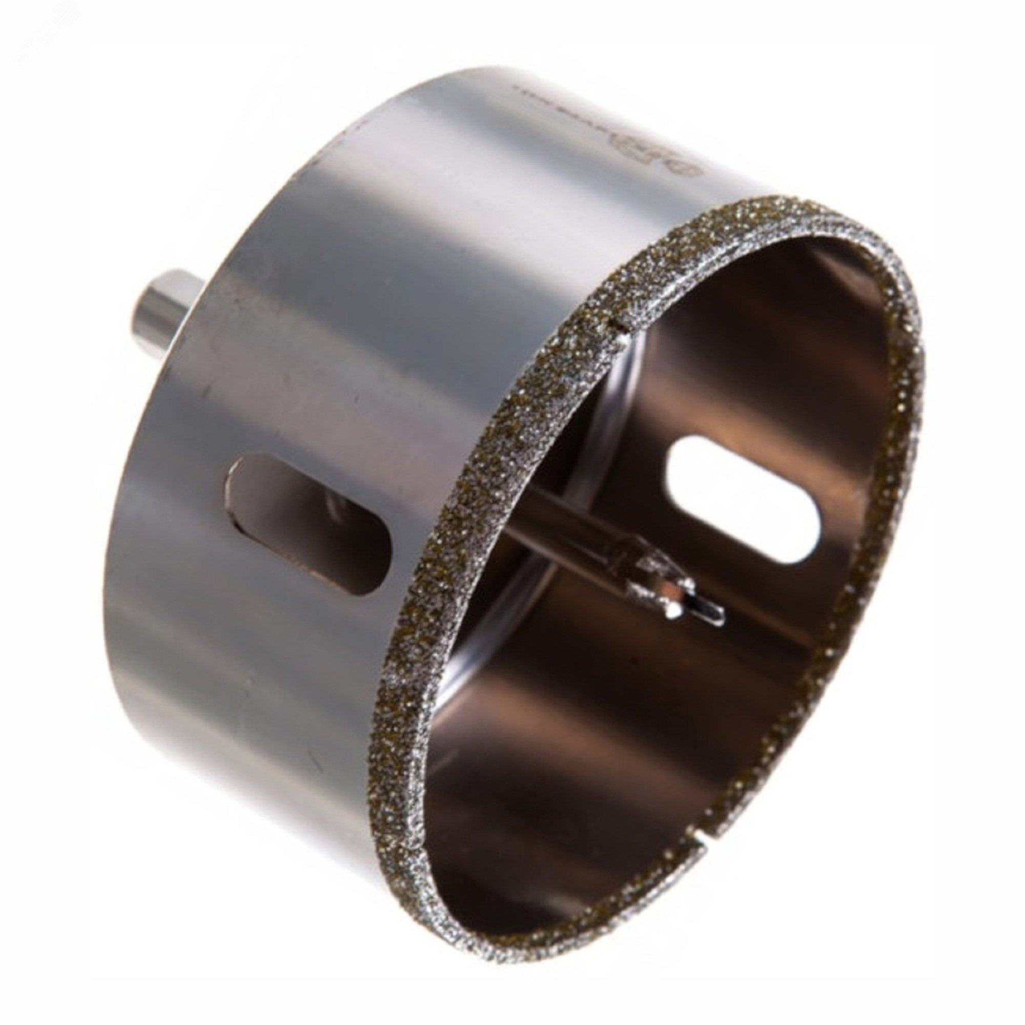 Изображение товара Коронка алмазная с центрирующим сверлом 85 мм для плитки стекла мокрое сверление TRIO-DIAMOND