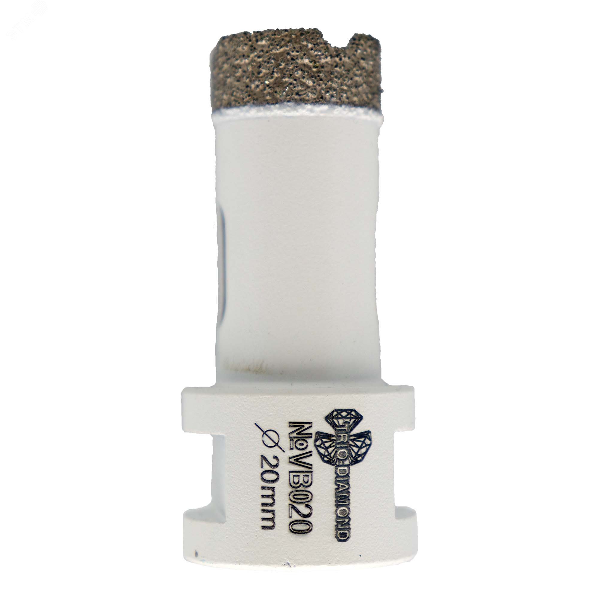 Изображение товара Алмазная коронка 20 мм с вакуумным напылением для сухого мокрого сверления М14