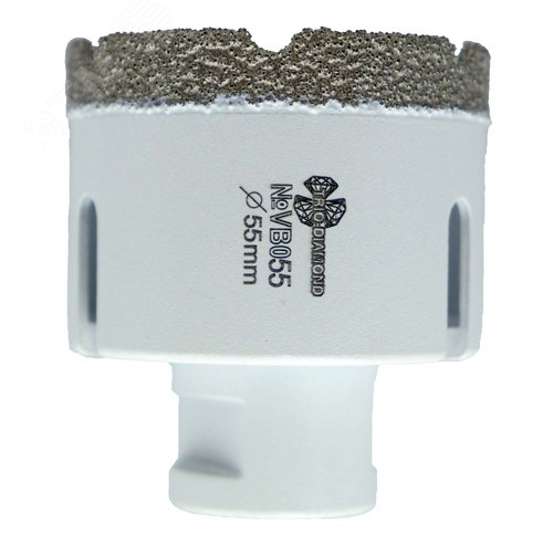 Изображение товара Коронка алмазная с техническим воском 55 мм, Vacuum Brazed, посадка М14, сухое, мокрое сверление (шт)