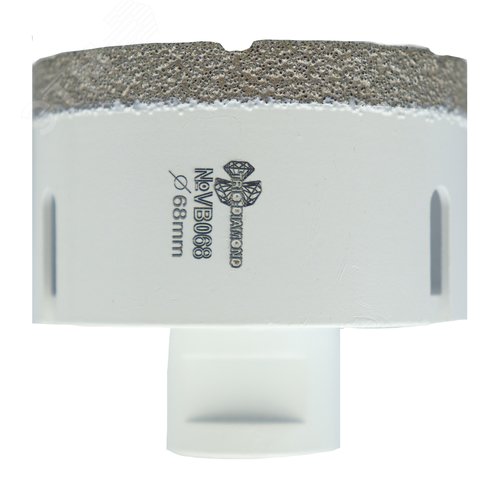 Изображение товара Коронка алмазная с техническим воском 68 мм, Vacuum Brazed, посадка М14, сухое, мокрое сверление (шт)