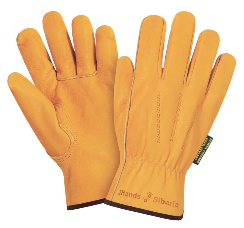 Изображение товара Перчатки кожаные 2Hands (Siberia) 0140, р-р 10,5, кожа КРС (пар)