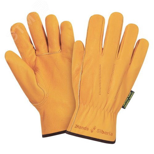 Изображение товара Перчатки кожаные 2Hands (Siberia) 0140, р-р 10,5, кожа КРС (пар)