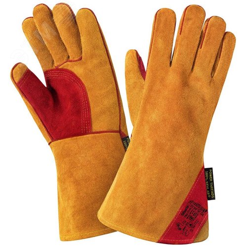 Изображение товара Перчатки (краги) 2Hands (Siberia) Т92-11-ru, р-р 10,5, спилок КРС/хлопок, лен, швы Kevlar (пар)